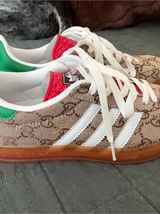 Gucci Shoes - Gucci Sneakers in Brown, White, Red & Green